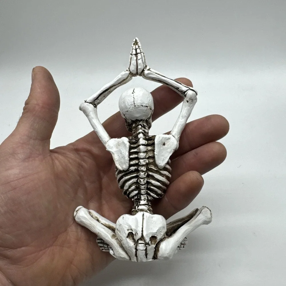 Skeleton Yoga Meditation Pose Decorative